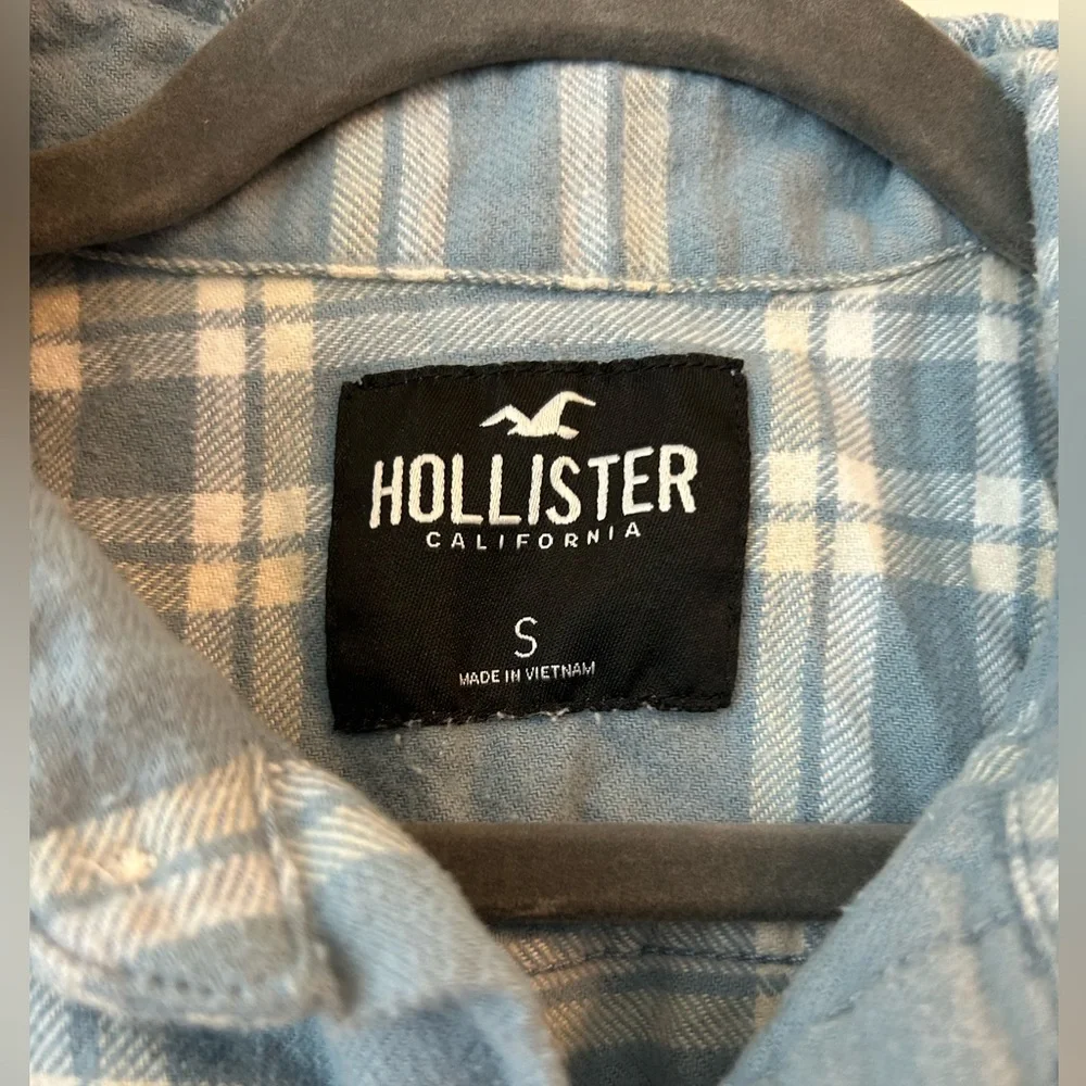 Hollister blue flannel size small - Picture 4 of 6